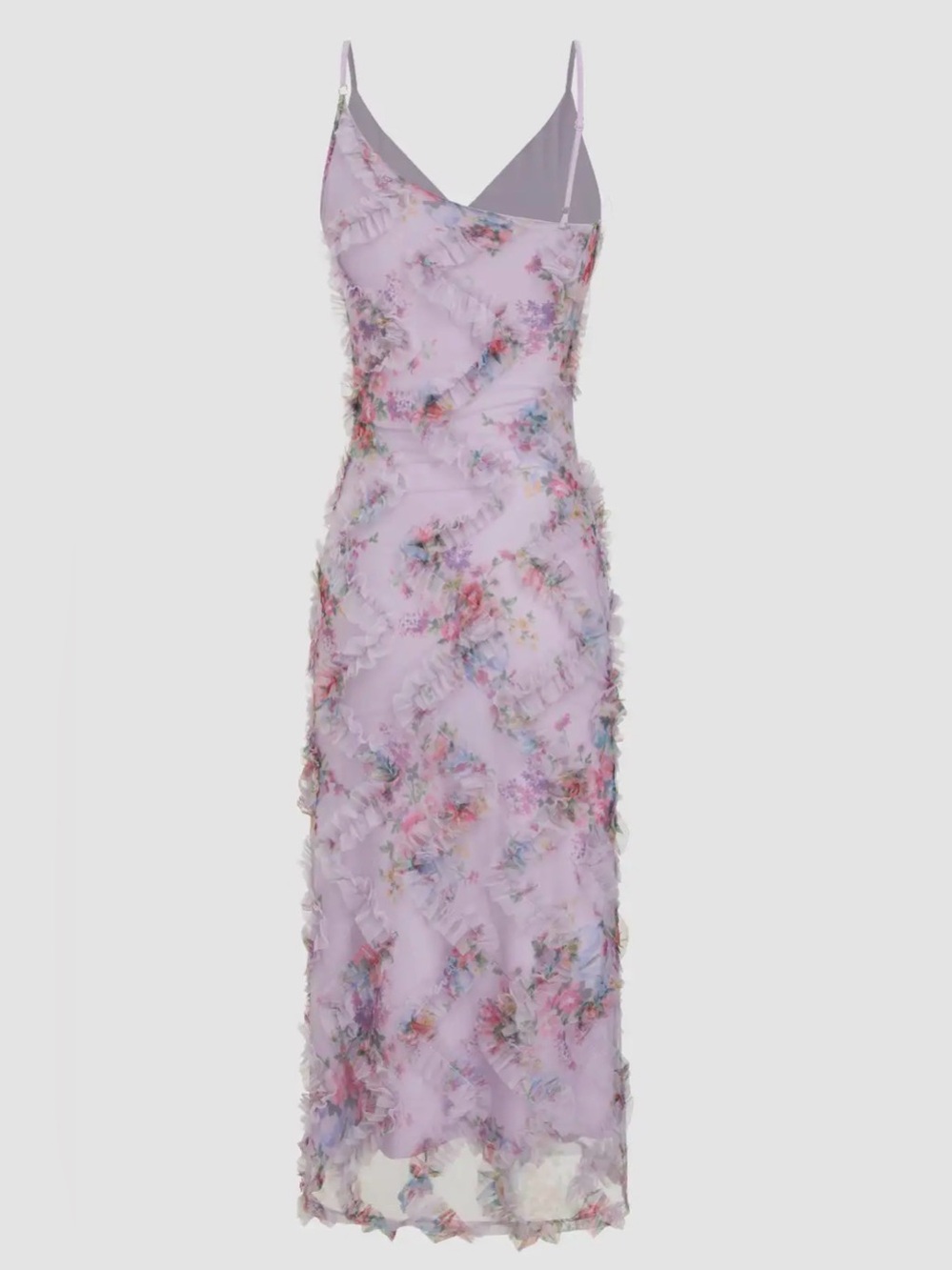 Beautiful Lavender Floral Dress - Picture 4 of 4